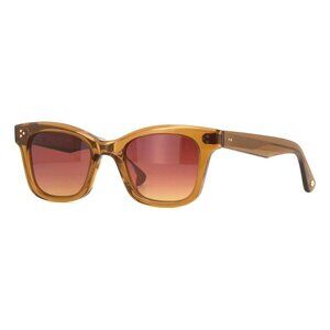 New GARRETT LEIGHT Thompson Brown Square 2157 C/AMRTG Sunglasses Women